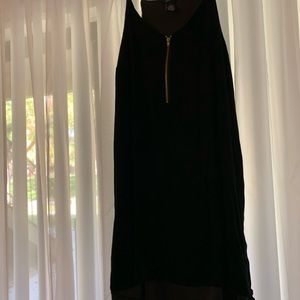Black spaghetti strap dress